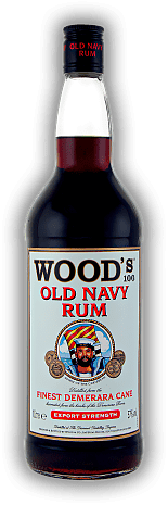 Wood's Old Navy Rum 57% 1,0 Liter Wood's Old Navy Rum 57% 1,0 Liter Reichhaltiger, dunkler Demerara Rum von ungewöhnlicher Stärke. 1	 Liter - Vol 57%