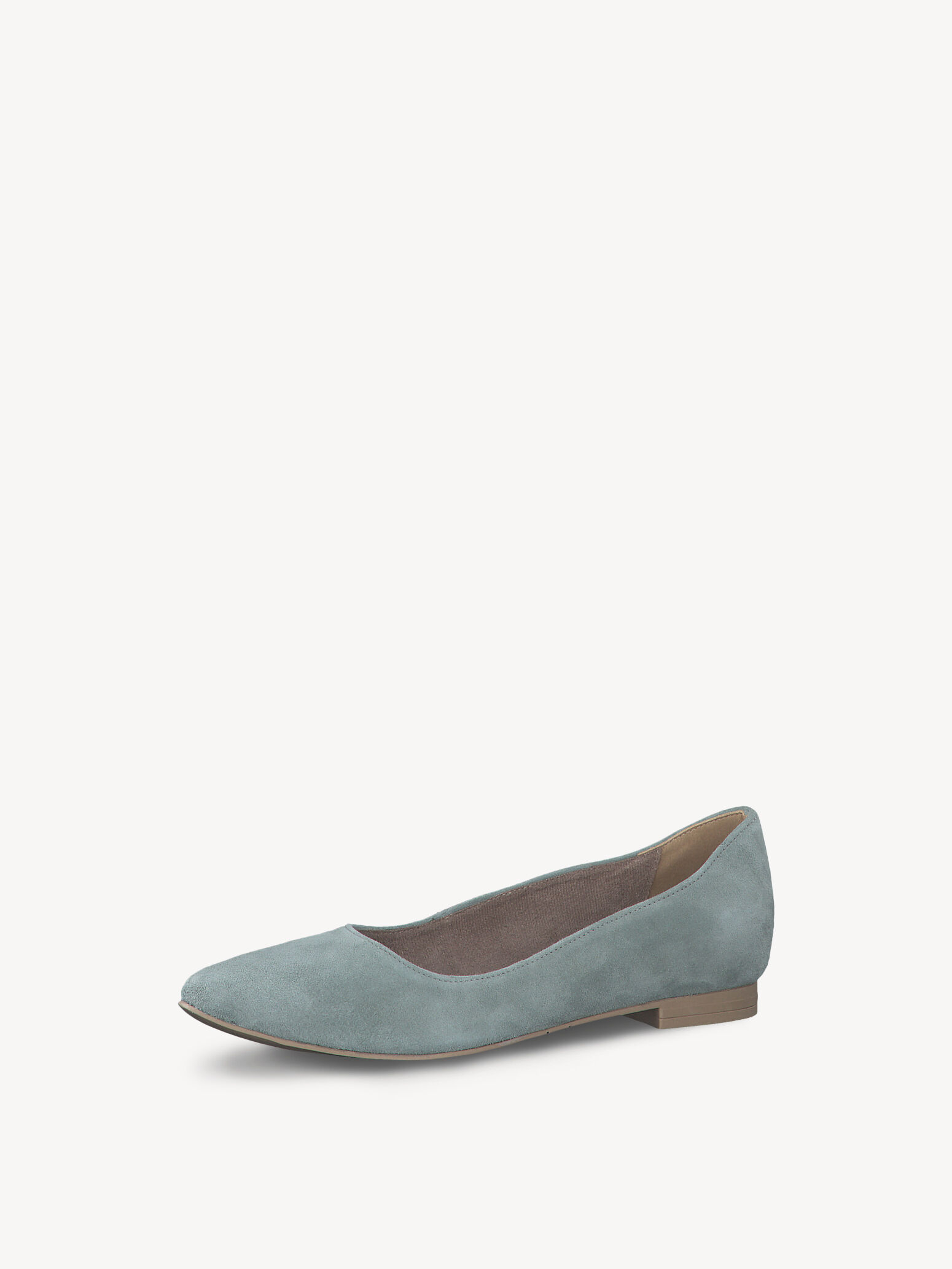 Ballerine en cuir - vert
