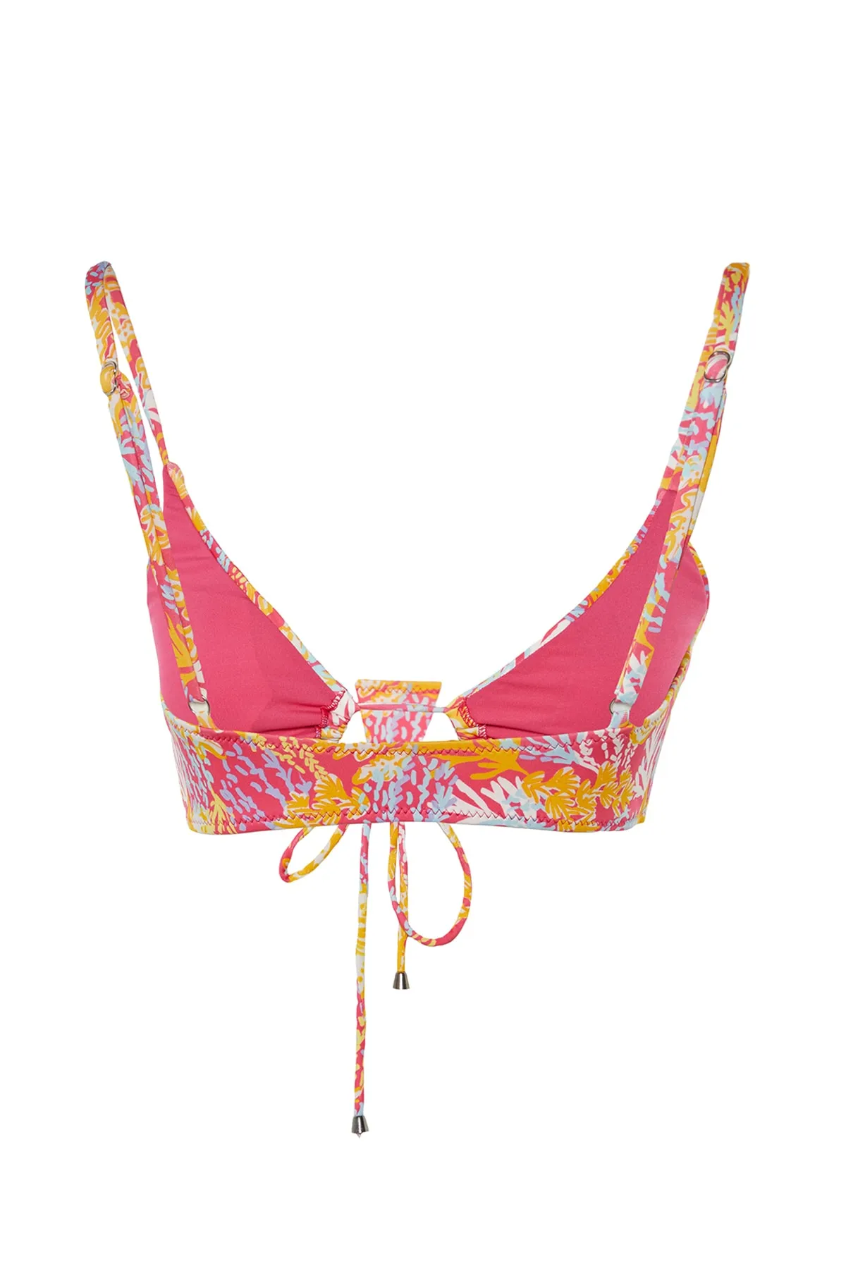 Trendyol Collection  Mehrfarbiges Bikinioberteil mit Blumenmuster