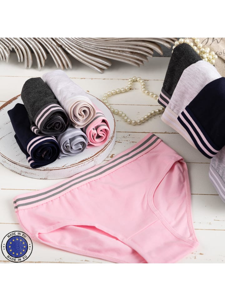 LOREZA 10er Set Slips - Streifen - Bunt günstig kaufen