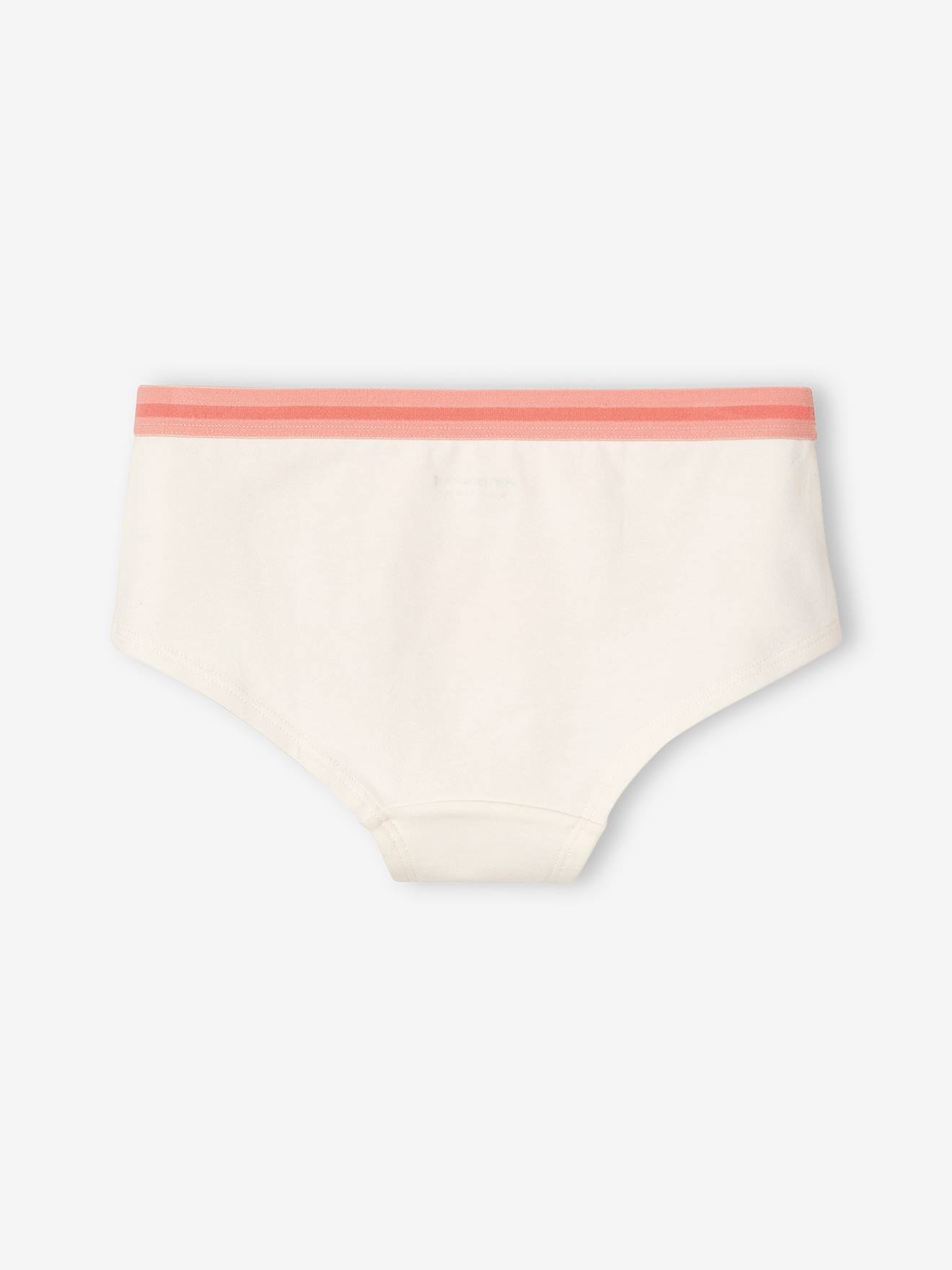 Vertbaudet 5er-Pack Mädchen Shortys - pfirsich