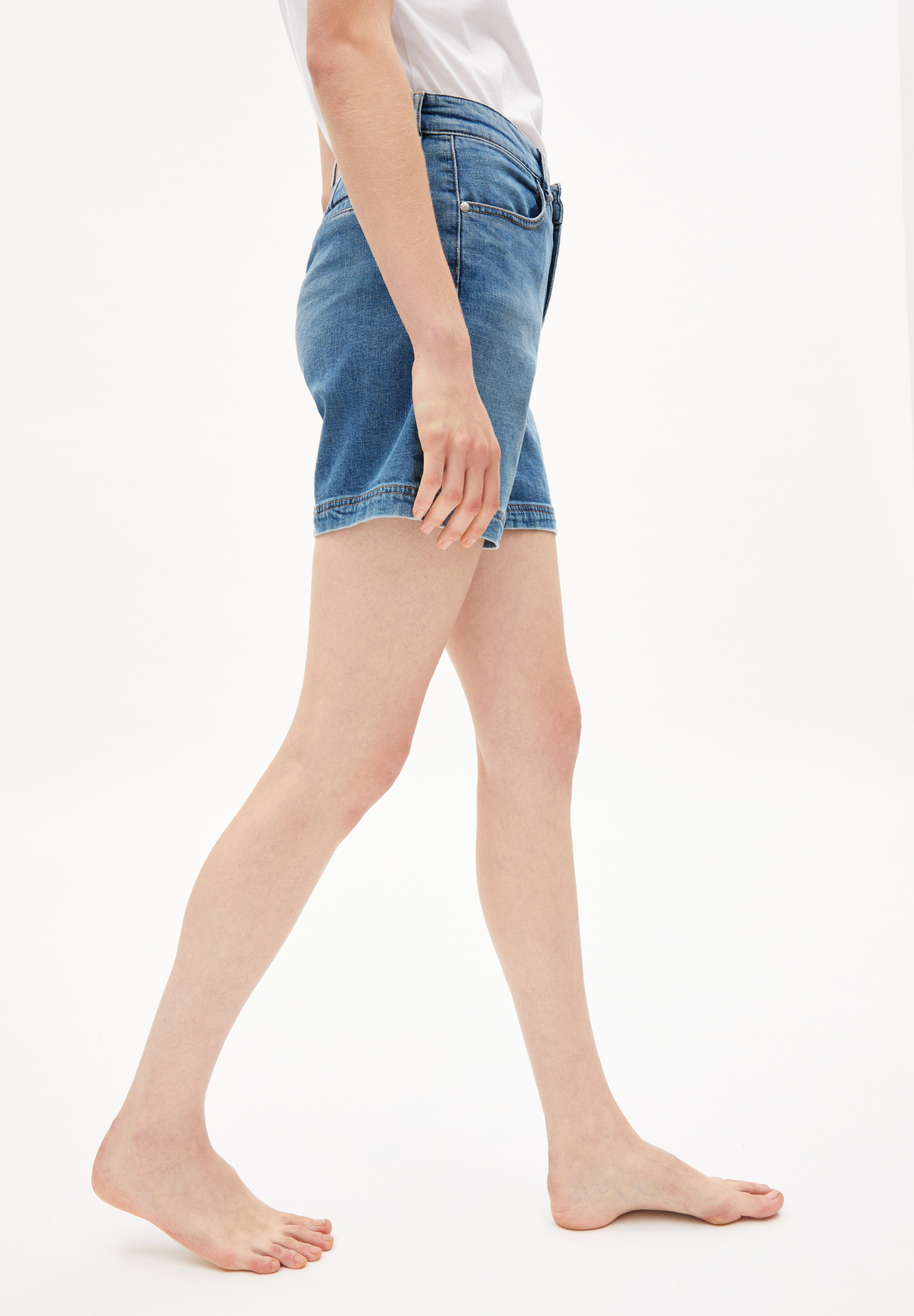 Jeans Shorts aus Bio-Baumwoll Mix