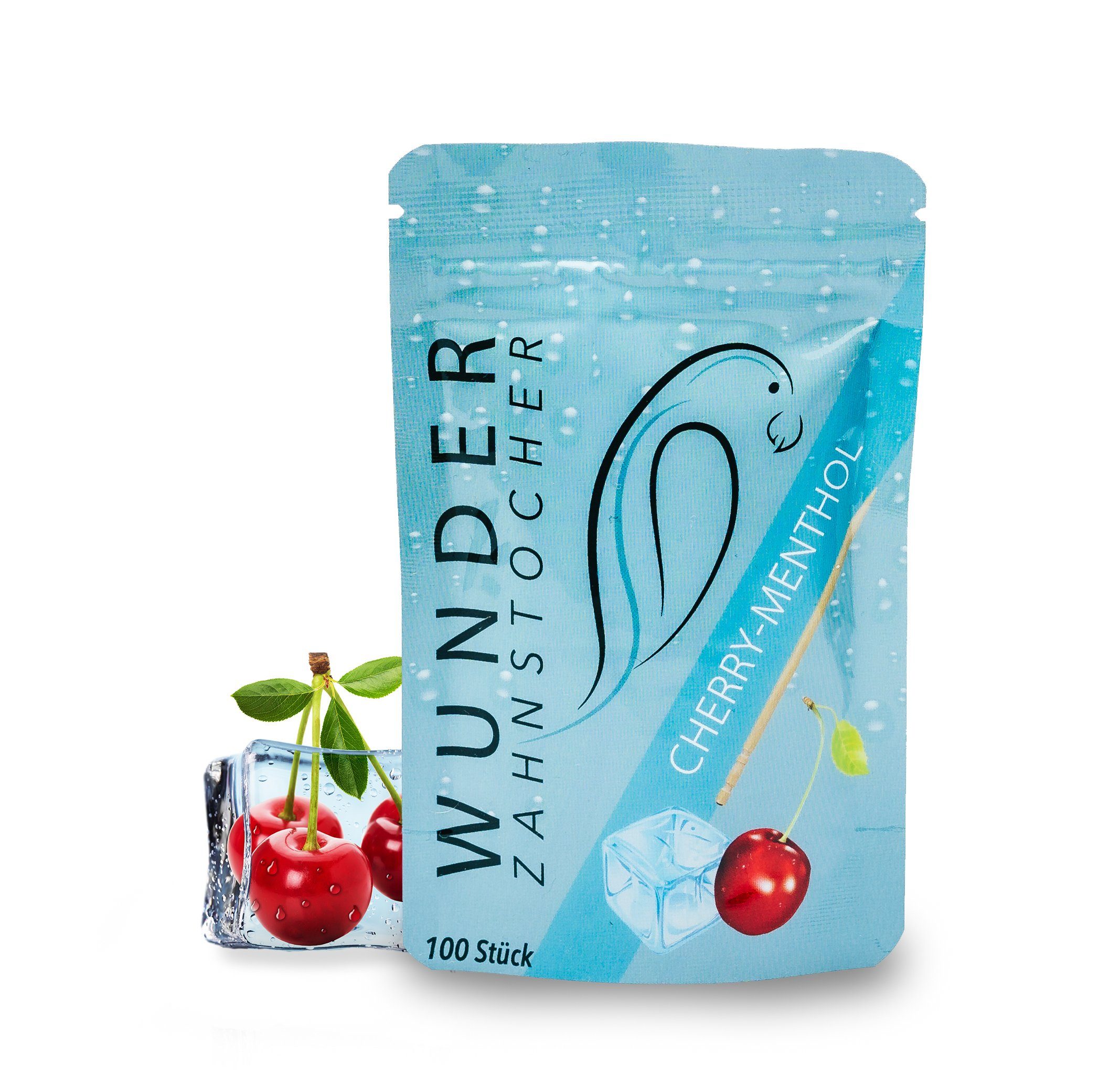 Wunder Zahnstocher Mundpflegecenter Wunder Zahnstocher mit Geschmack - Refill Pack - Kirsch/Menthol