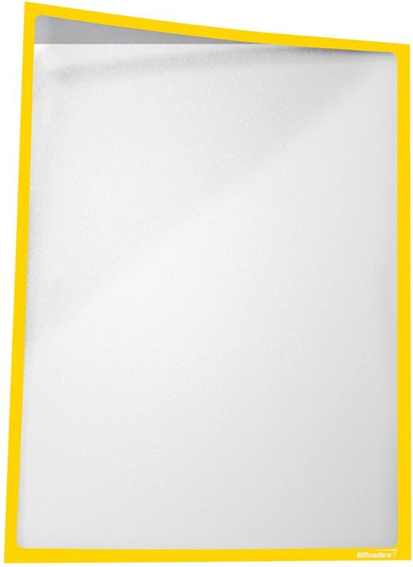 Ultradex DIN A3 Inforahmen Magnetisch Gelb nicht haftend Kunststoff 889302 43,5 (B) x 31,2 (H) cm 5 Stück