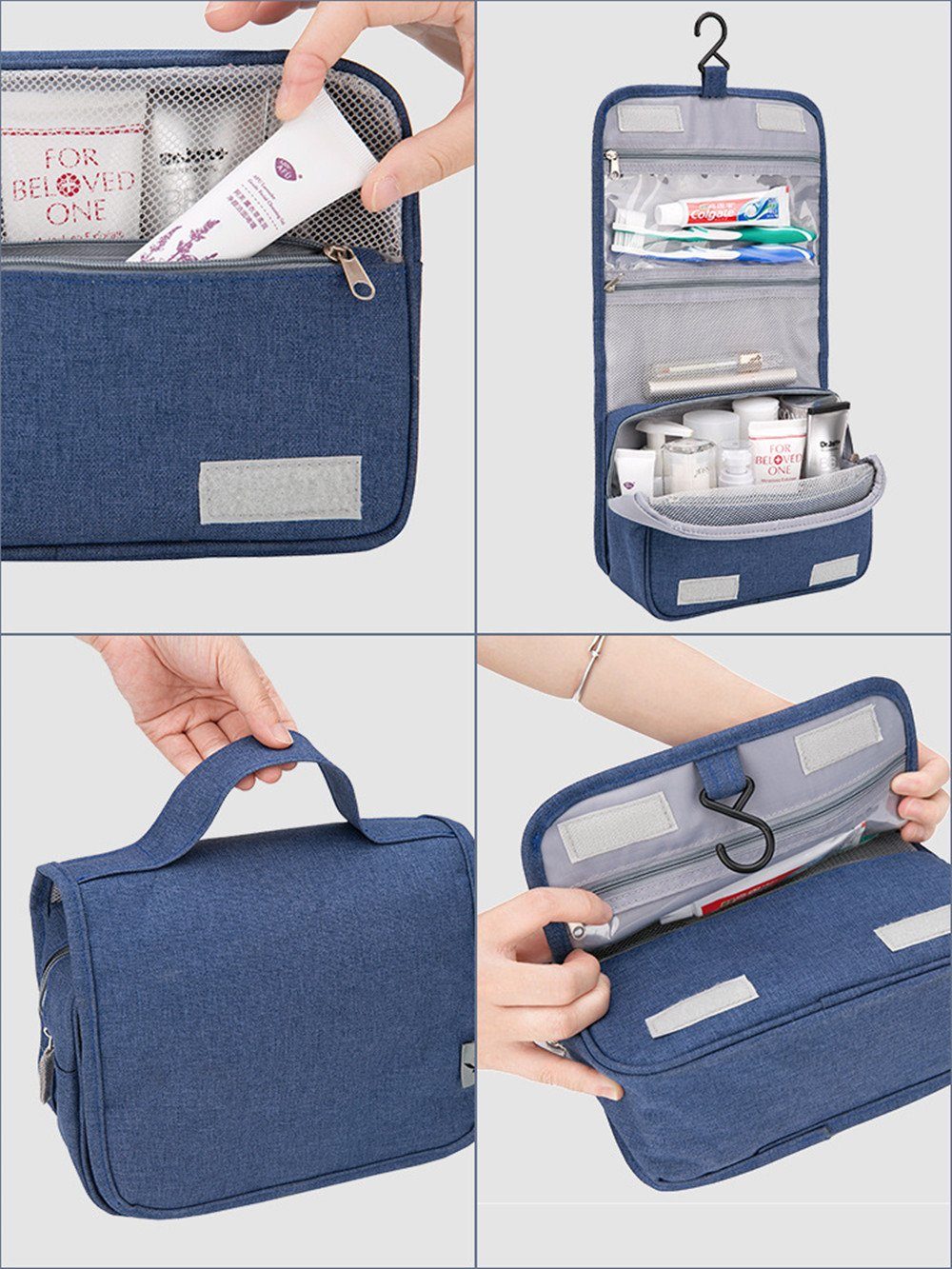 XDeer Kulturbeutel Kulturbeutel Herren Damen zum Aufhängen,Kulturtasche, Waschtasche Kosmetiktasche,Mini Washbag Toiletttasche Handhaben