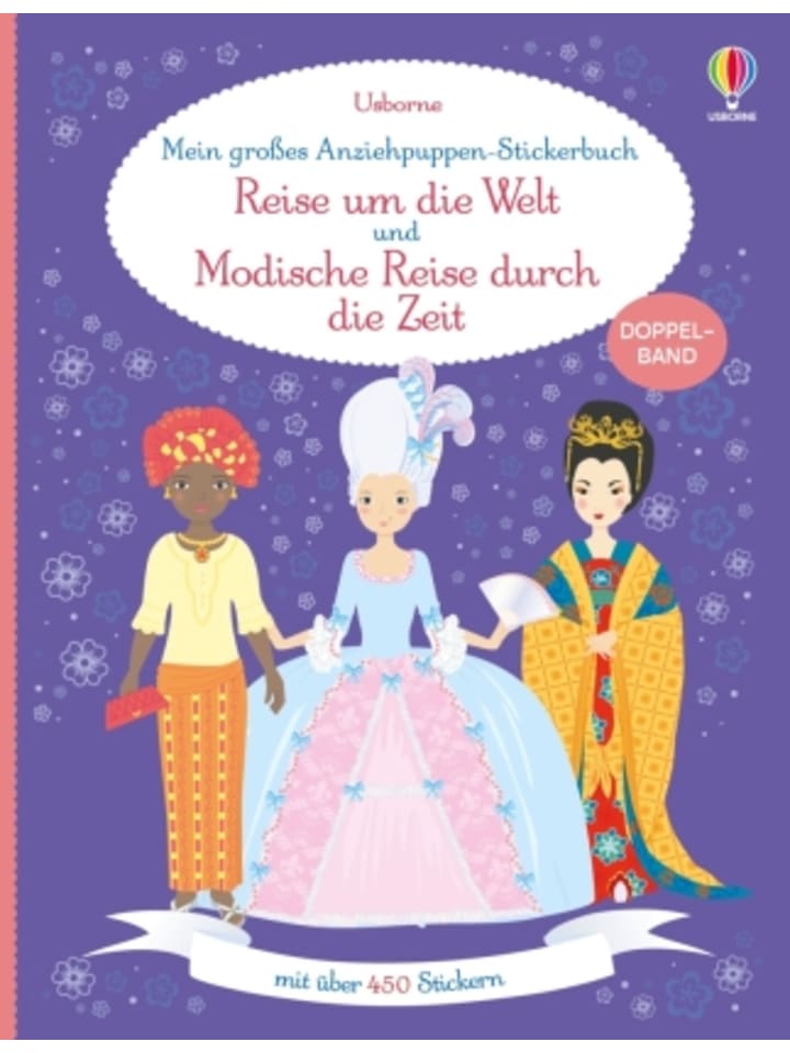 Usborn Buch - Mein großes Anziehpuppen-Stickerbuch: Reise um die Welt und Modisc günstig kaufen onesize