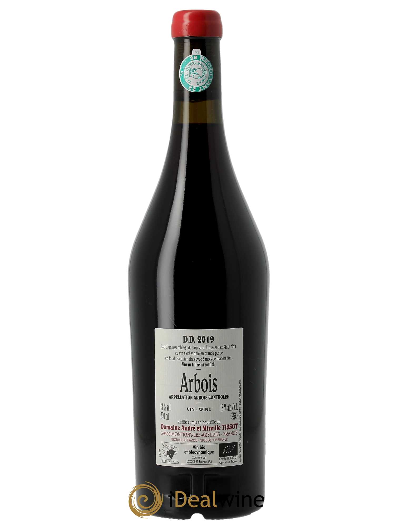 Arbois DD Bénédicte et Stéphane Tissot  2019 - Lot de 1 Bouteille