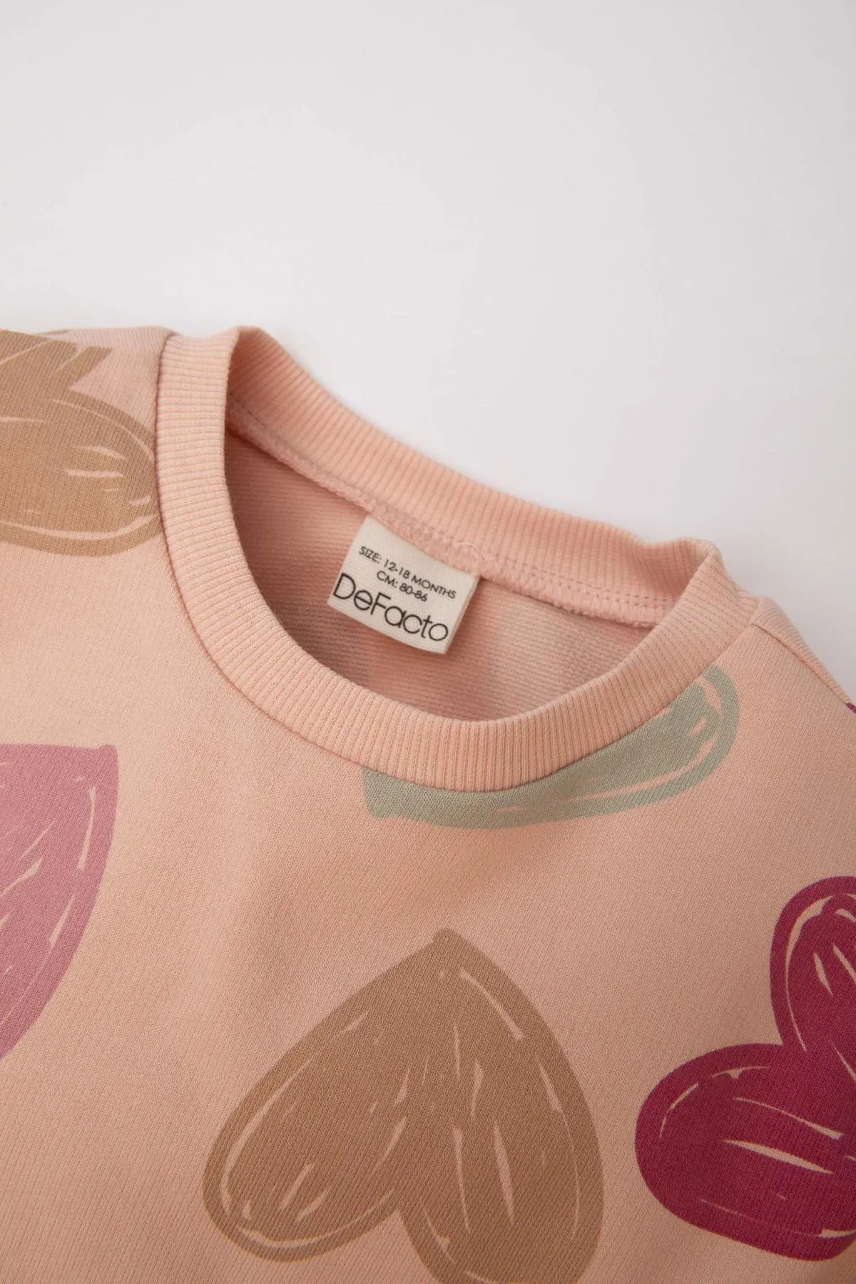 DeFacto  Set aus Sweatshirt und Jogginghose mit Herzmuster für Baby-Mädchen - C2264a524sp