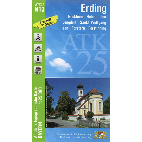 Erding 1 : 25 000 - Wanderkarte