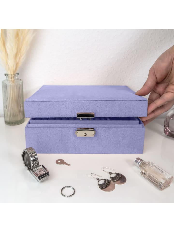 Intirilife Juwelenbox Schmuckschatulle in Lila günstig kaufen onesize