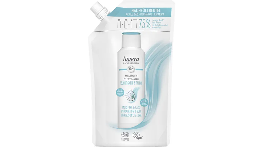 lavera Basis Sensitiv Shampoo Nachfüllpackung 500 ml