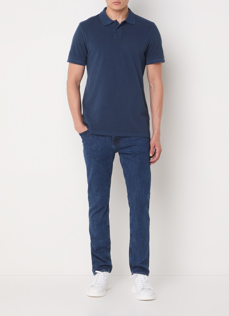 Jeansy Hugo Boss Delaware slim-fit, ciemne wyblaknięcie