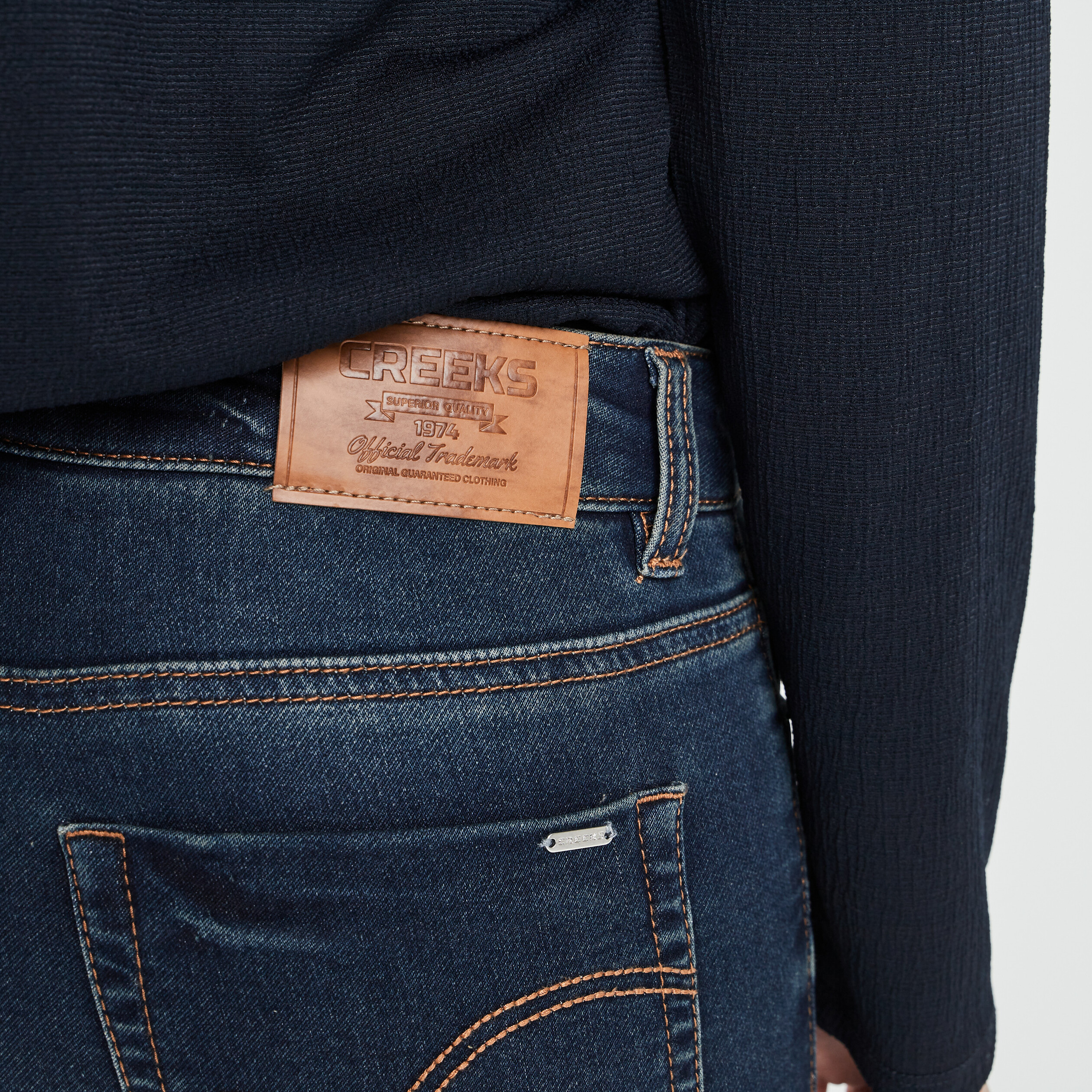 Jeans slim 7 8ème Creeks denim dirty femme | La Halle