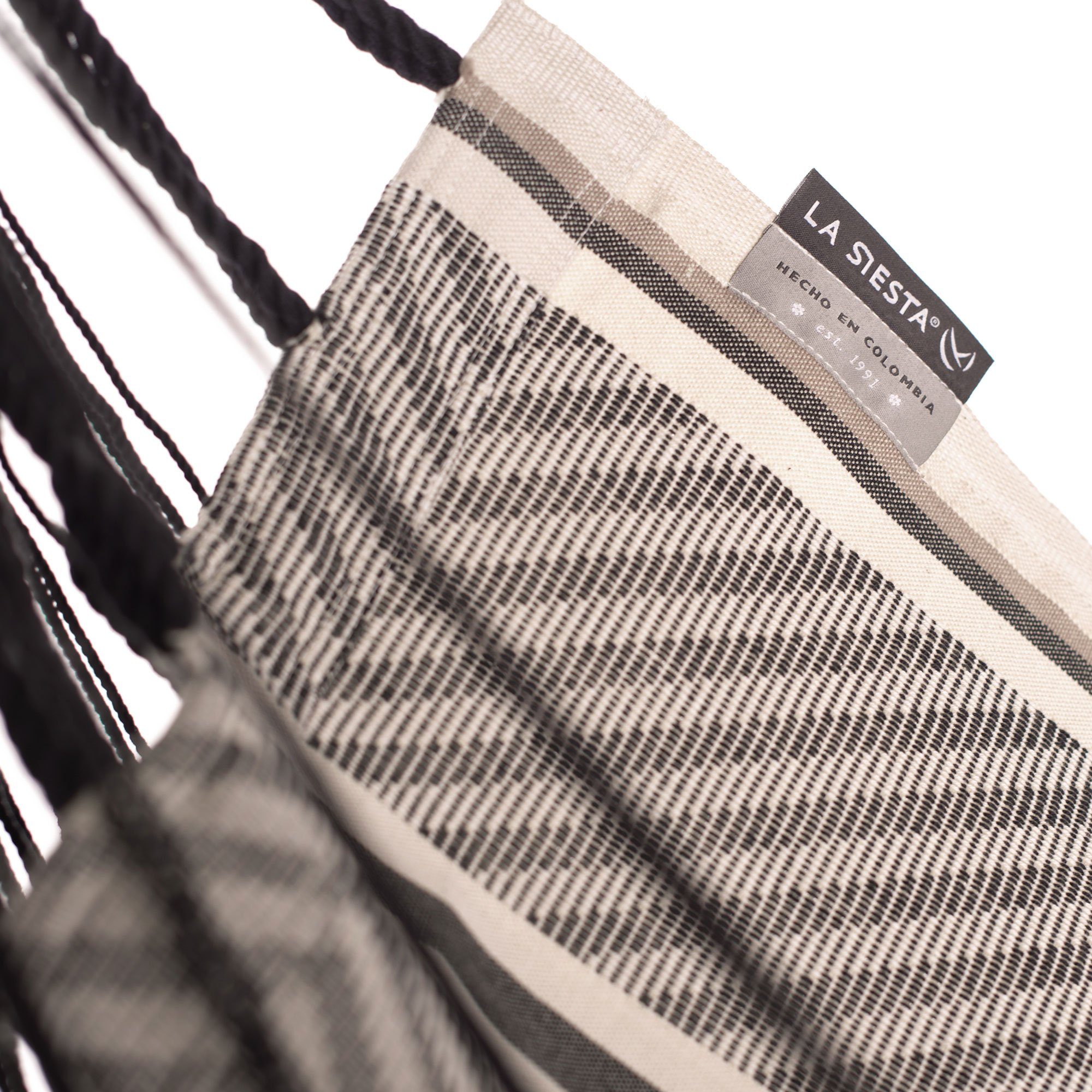 La Siesta Hängestuhl Hängestuhl Hängesessel Lounger HABANA Zebra Bio Baumwolle La Siesta, Hochwertige Qualität