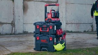 Milwaukee Accessories 4932498650 PACKOUT șină cu 3 cârlige pentru montare laterală