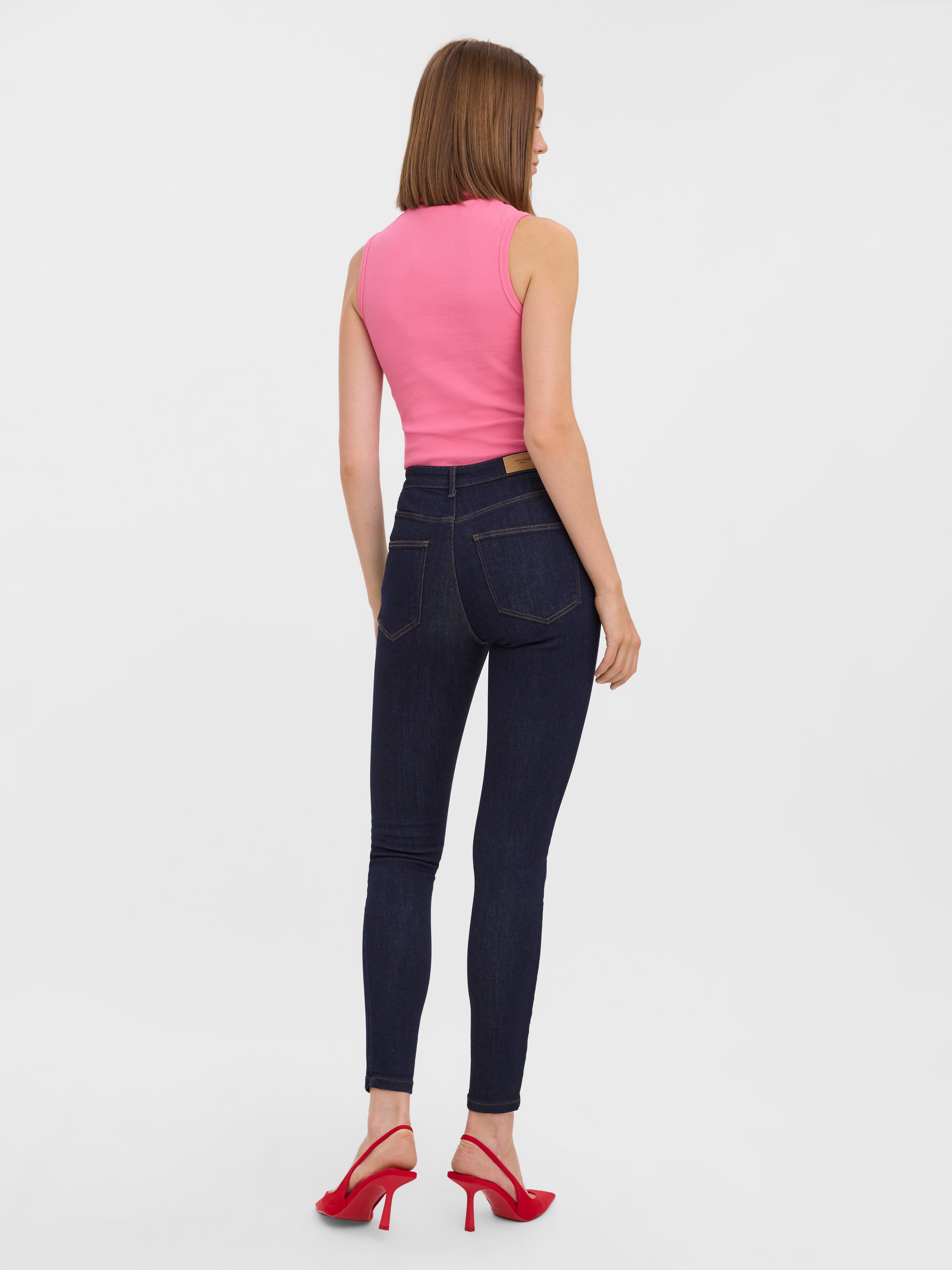 VMSOPHIA Hohe Taille Skinny Fit Jeans