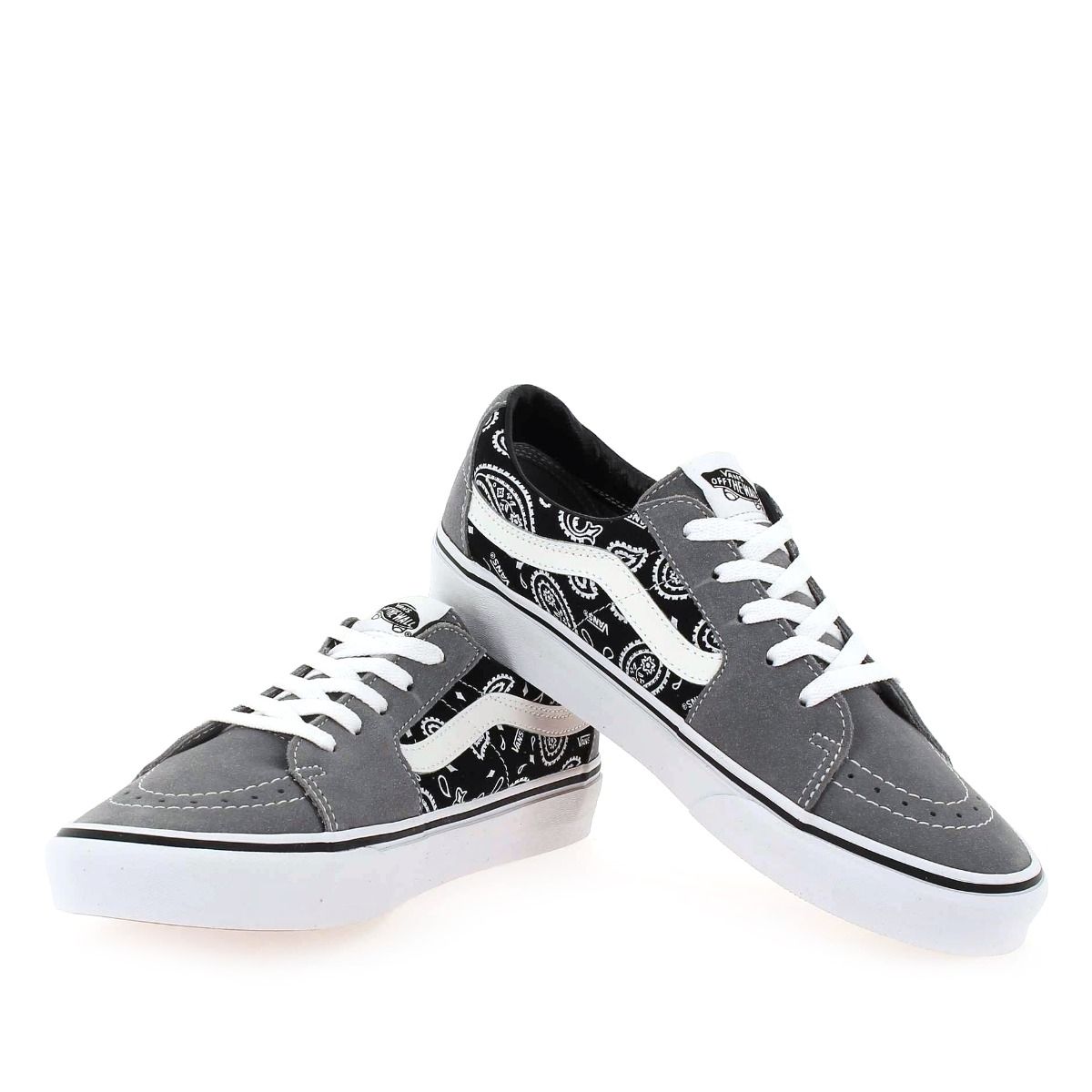 Vans  SK8-LOW PAISLEY - Gris noir