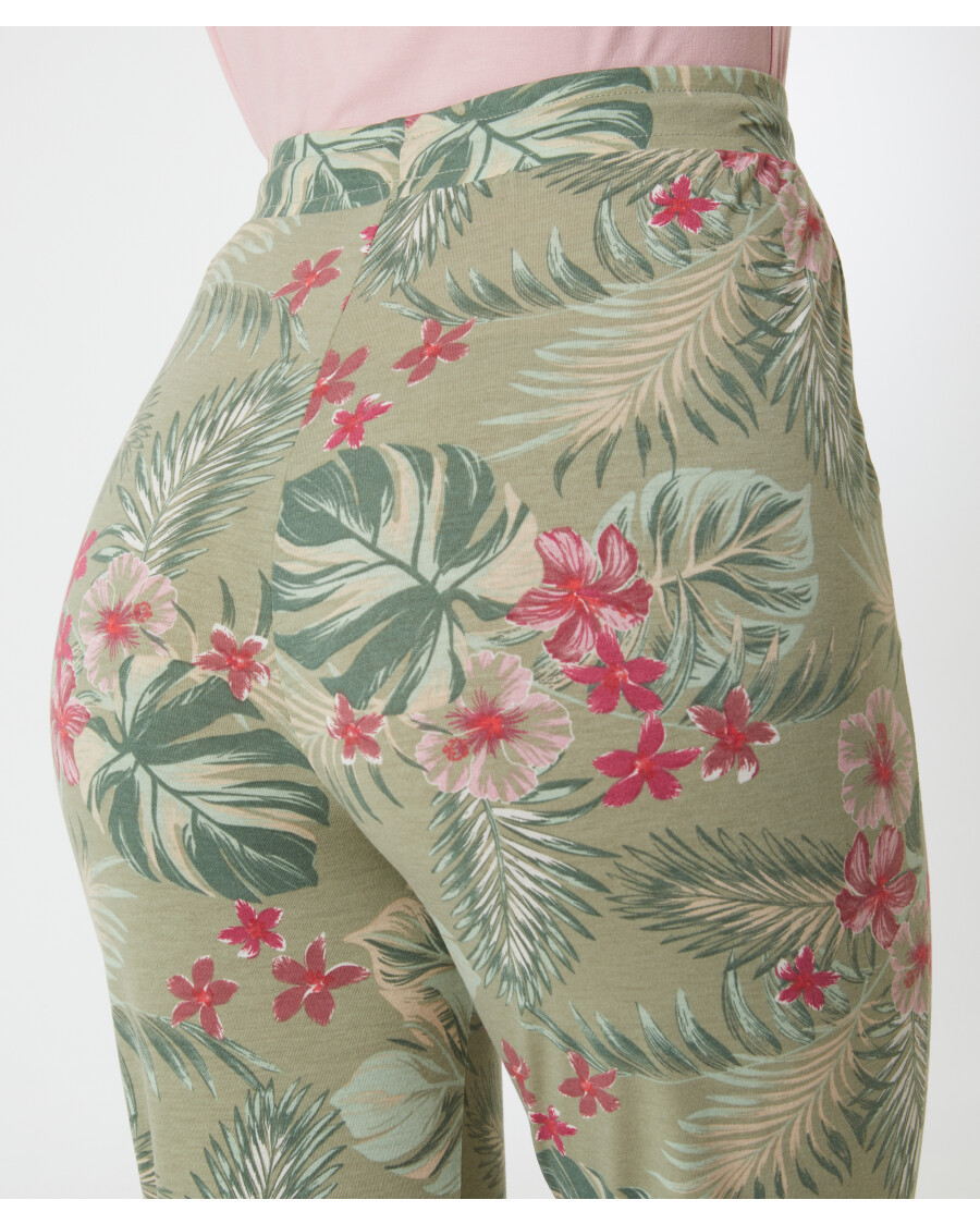 Hose mit floralem Muster