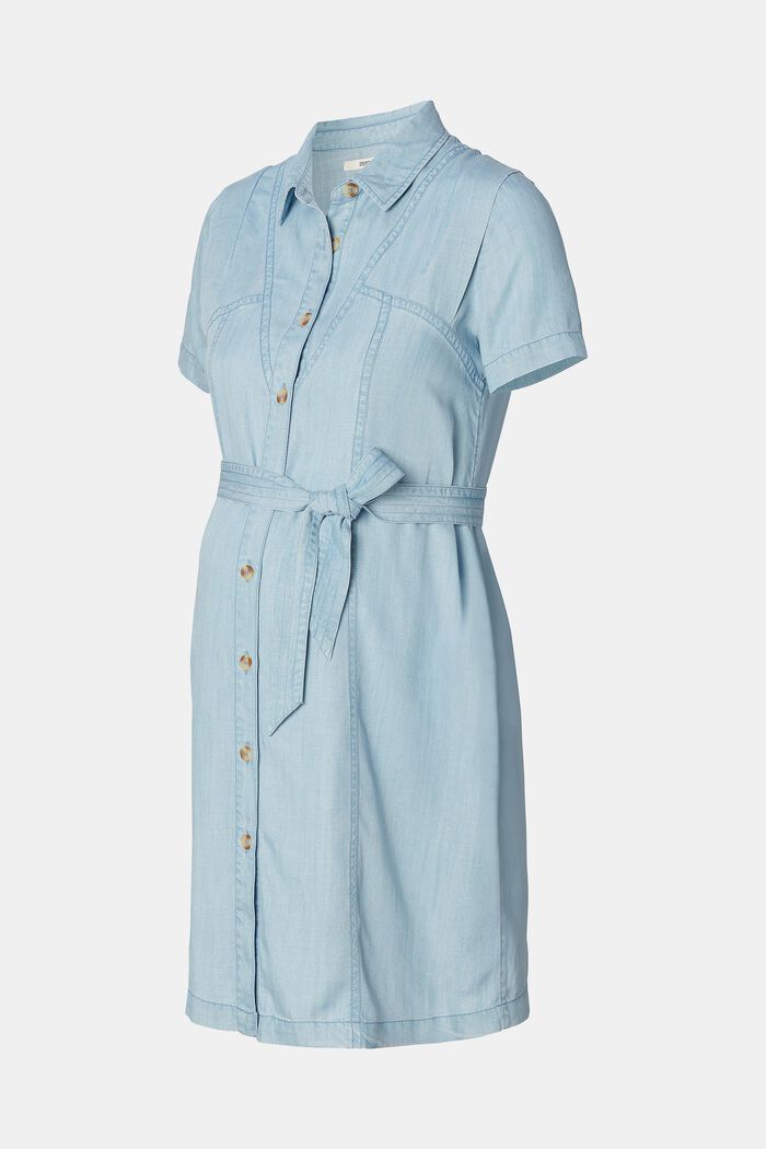 Mini-Shirtkleid mit Bindegürtel