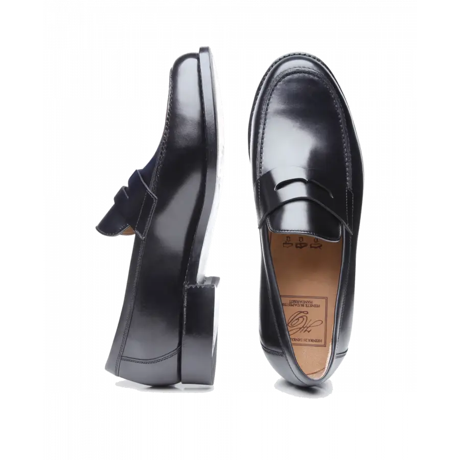 Heinrich Dinkelacker - Loafer WIEN PLAIN BC Kalbsleder - schwarz