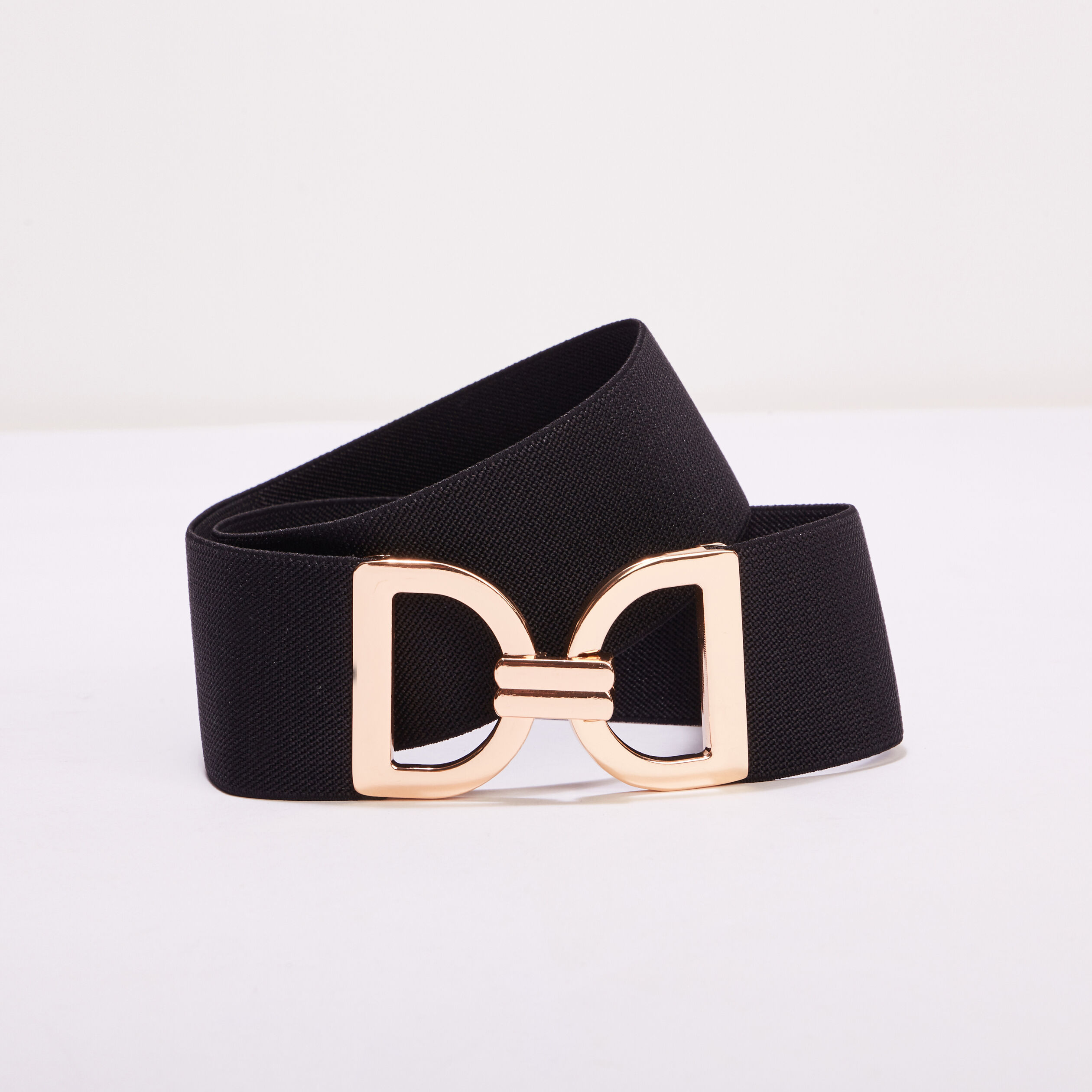 Ceinture élastiquée boucle noir femme | Cache Cache