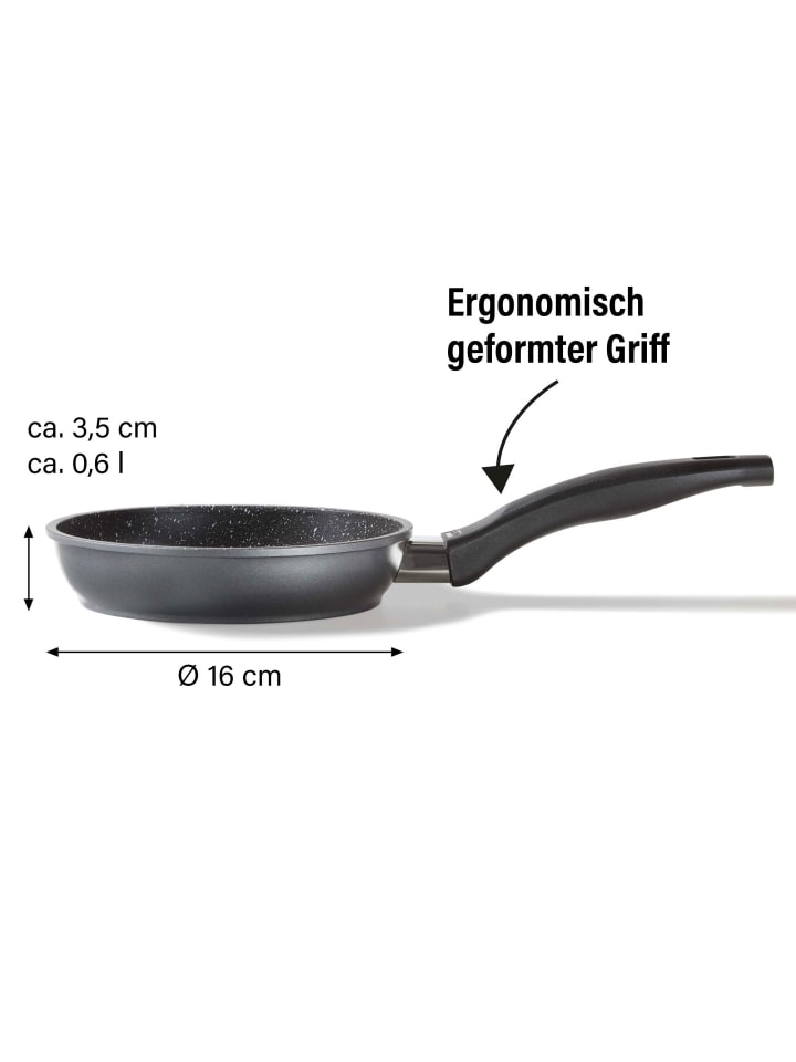 Stoneline Bratpfanne | ohne Deckel in Anthrazit | 16cm günstig kaufen Ø 16 cm