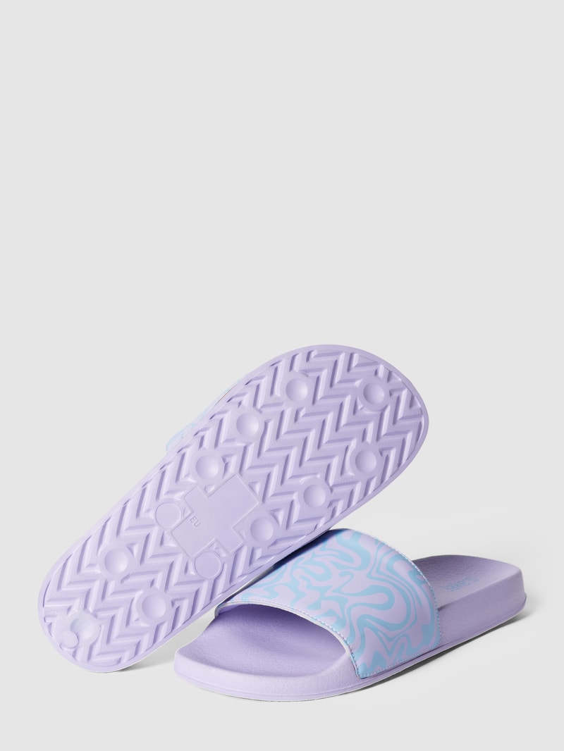 Slides mit Statement-Print in flieder