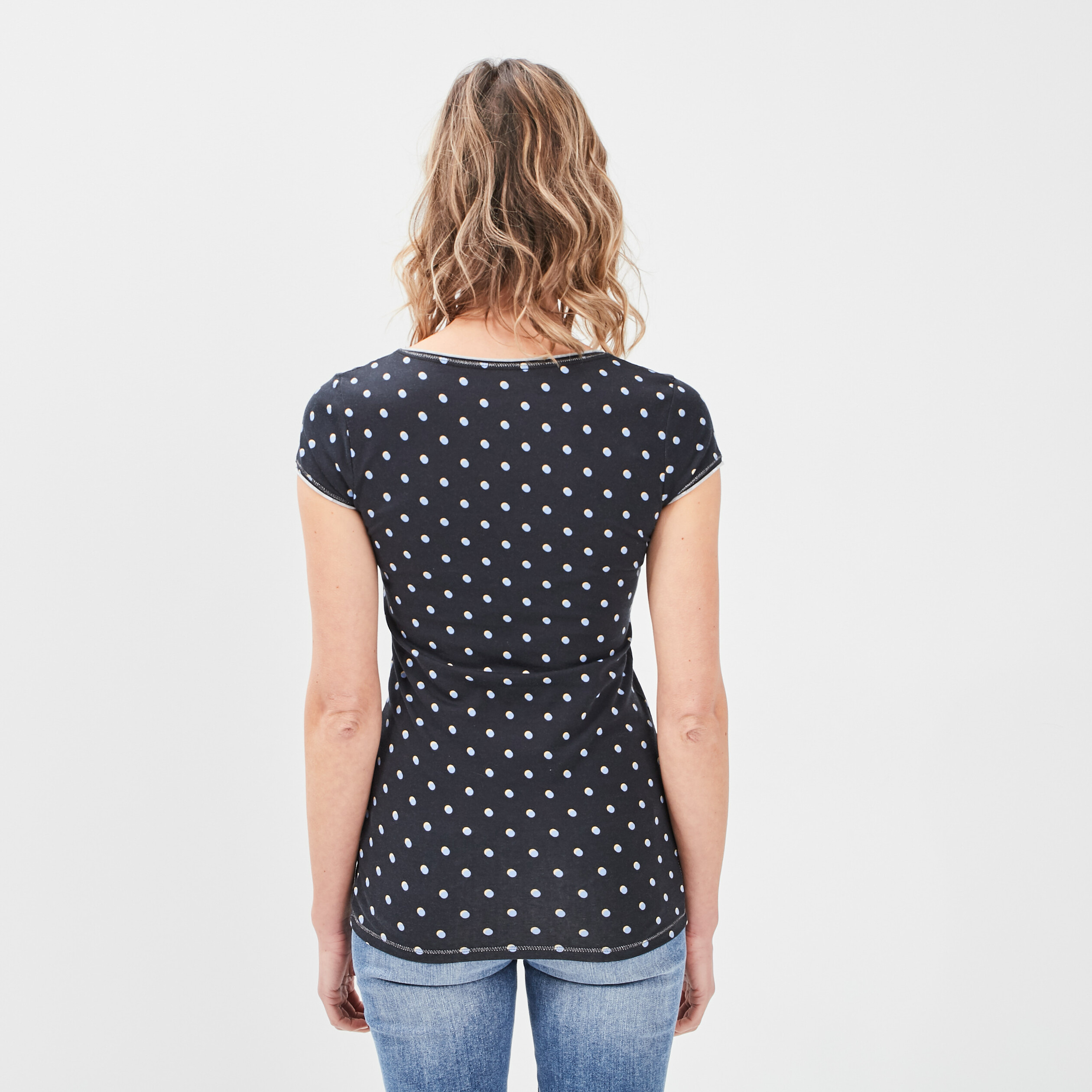 T-shirt manches courtes noir femme | La Halle