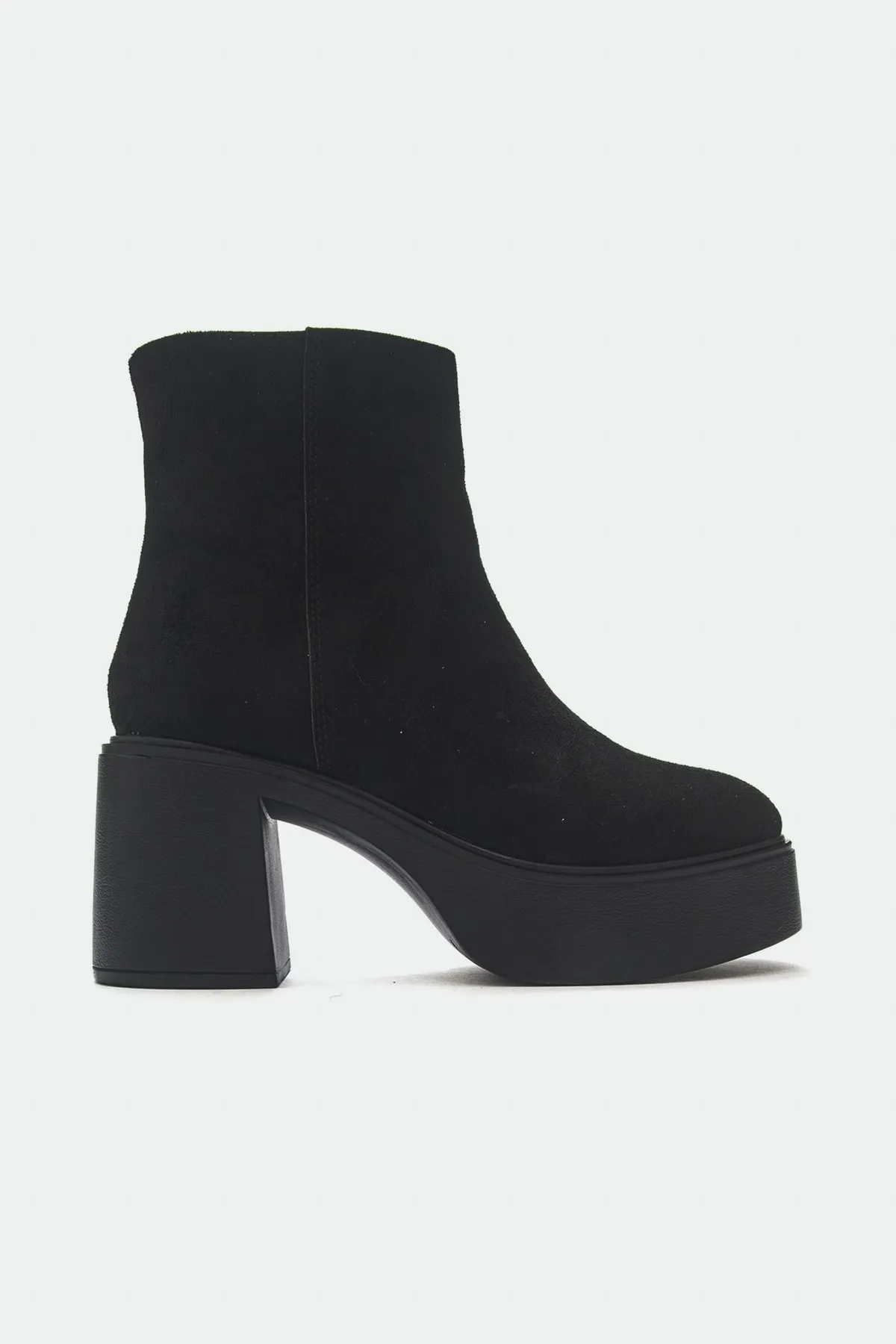 LuviShoes  West Schwarze Wildleder-Damenstiefel