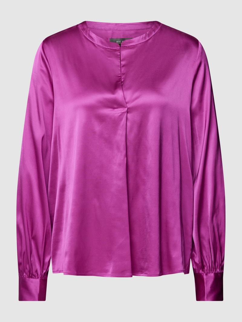 Bluse in Satin-Optik Modell 'ENFA' in fuchsia