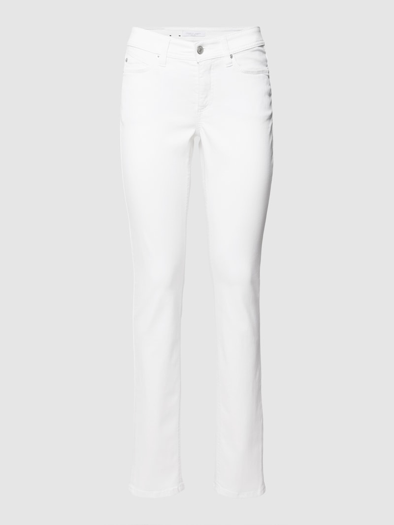 Straight Fit Jeans Modell 'PARLA' in weiß