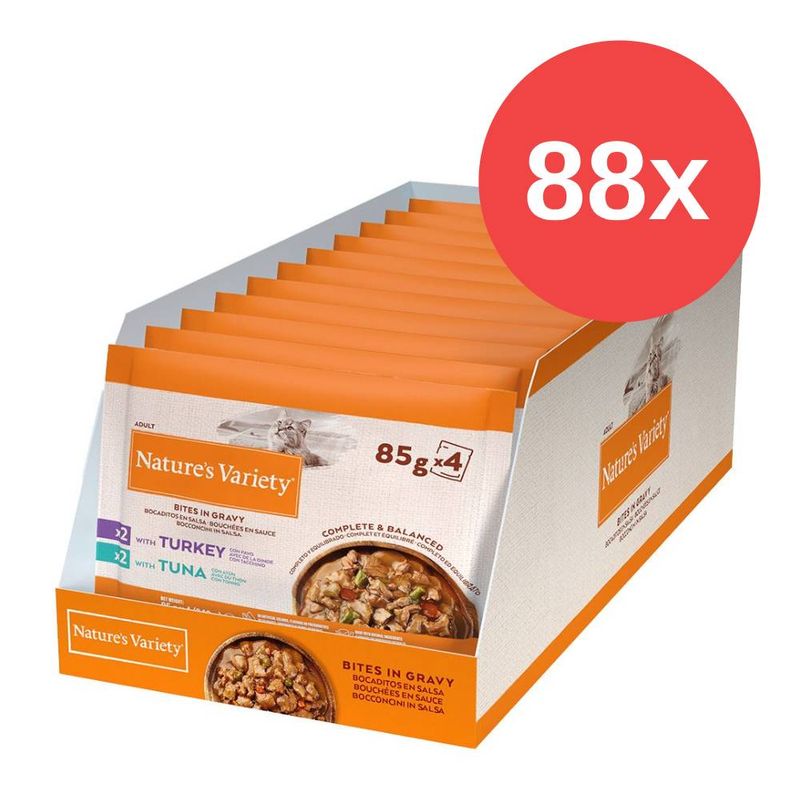 Sparpaket Nature's Variety Bites in Soße Mixpaket 88 x 85 g