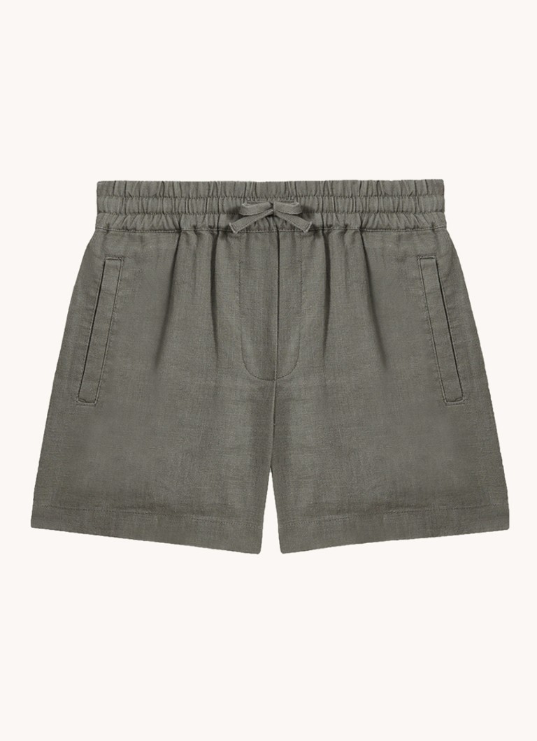 Pantaloni scurți din in Reiss Acen cu croială dreaptă