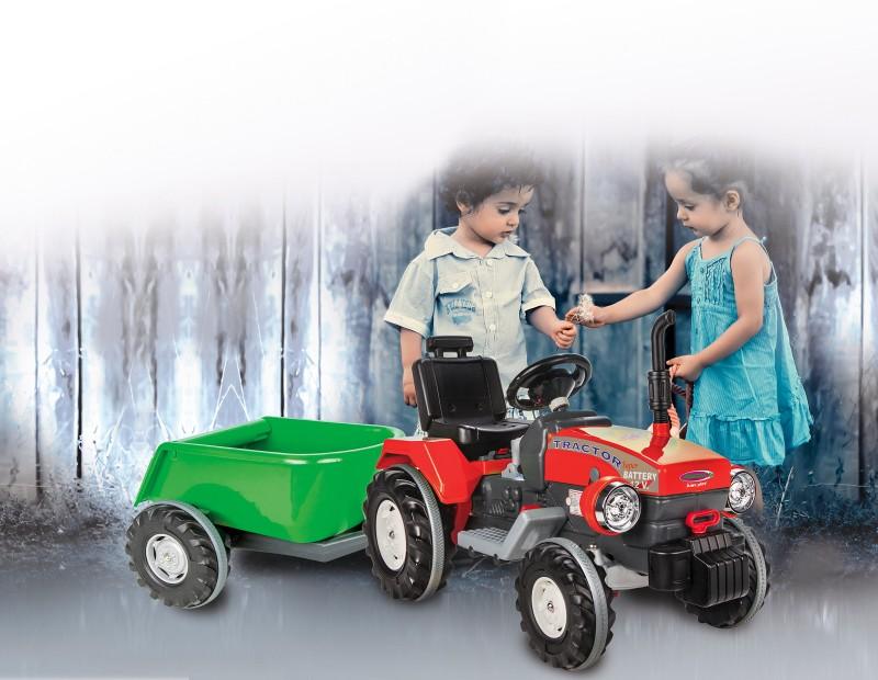 Jamara e.K. JAMARA Anhänger Ride-on grün für Traktor Power Drag