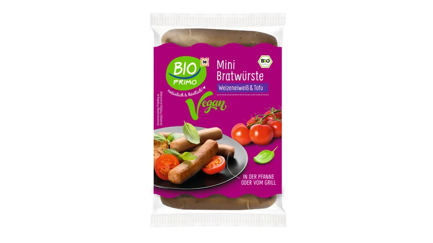 BIO PRIMO Bio Vegane Mini Bratwürste 250 g
