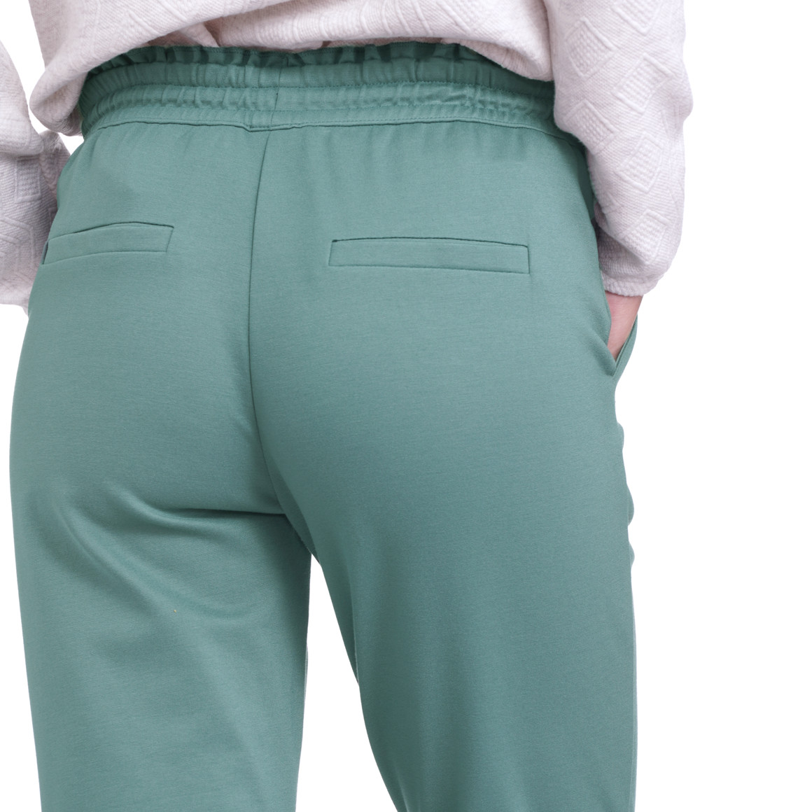 Damen Jogpants mit Rüschen am Bund