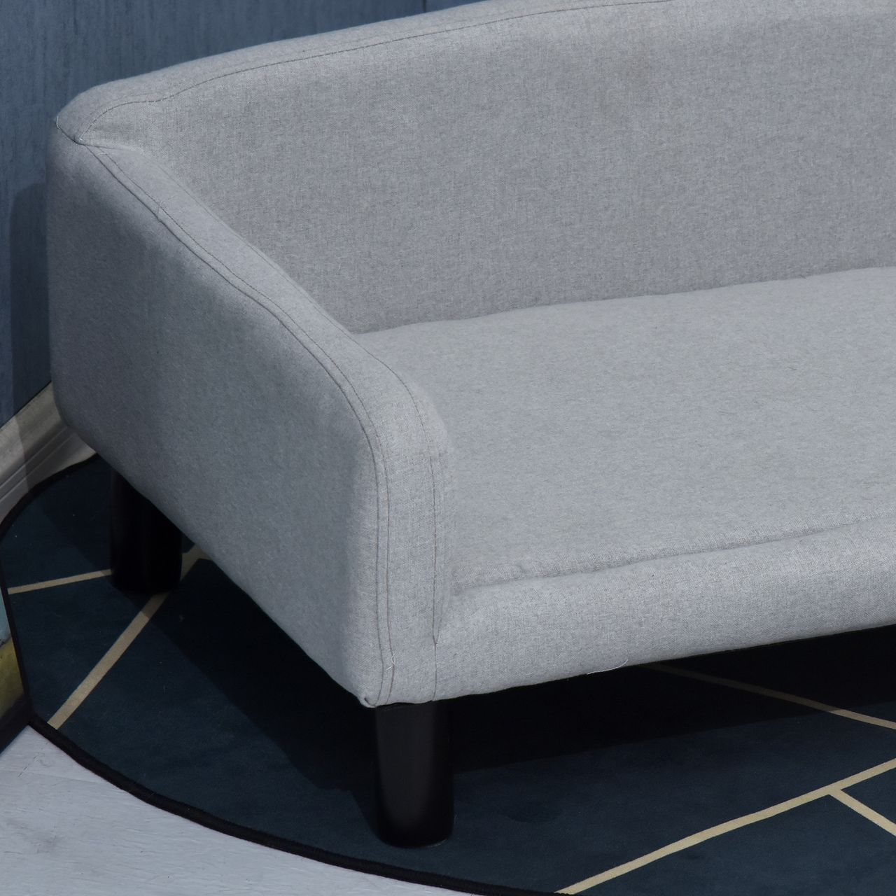 PawHut Hundesofa mit Weichem Bezug Haustiersofa Hundebett Katzensofa Holzbeinen