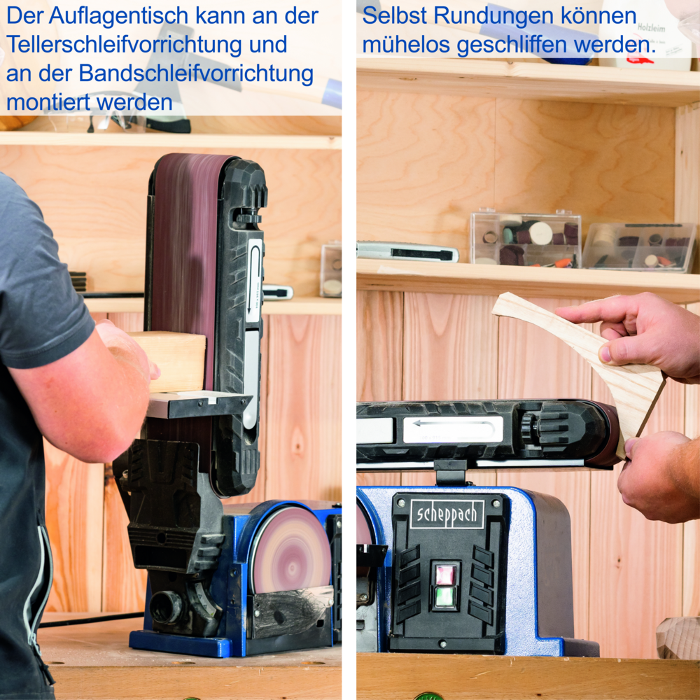Scheppach Band-und Tellerschleifer BTS900 Set