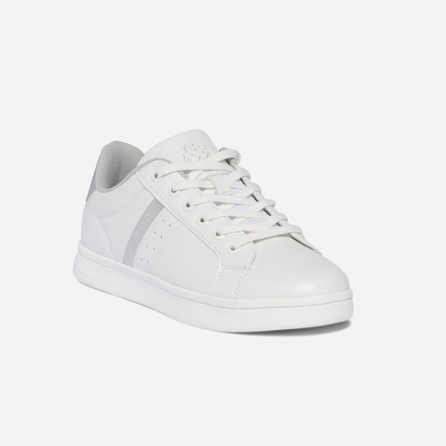 Tennis KAPPA blanc, argent et gris