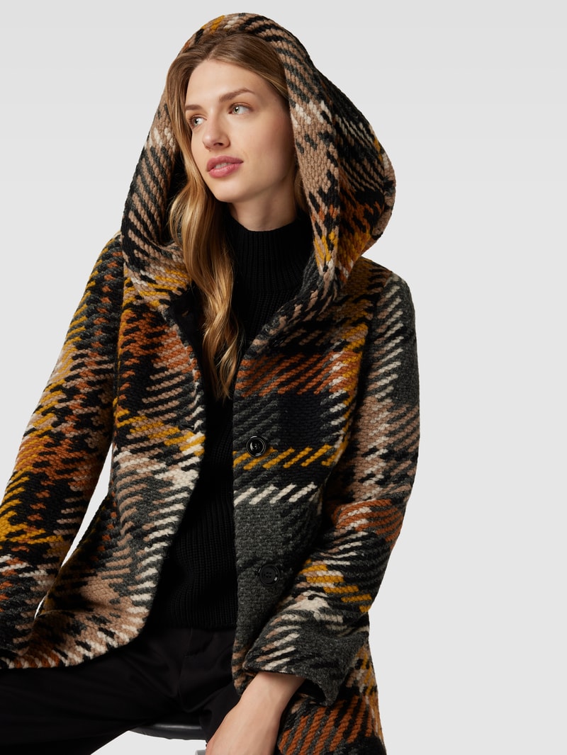 Jacke mit Kapuze in dunkelgrau