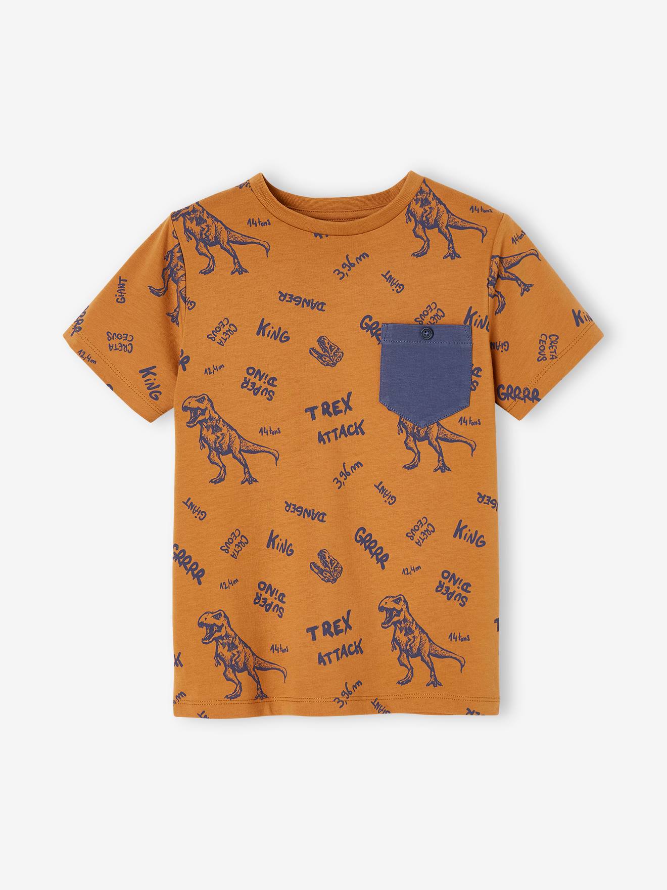 T-shirt motifs graphiques garçon manches courtes lichen