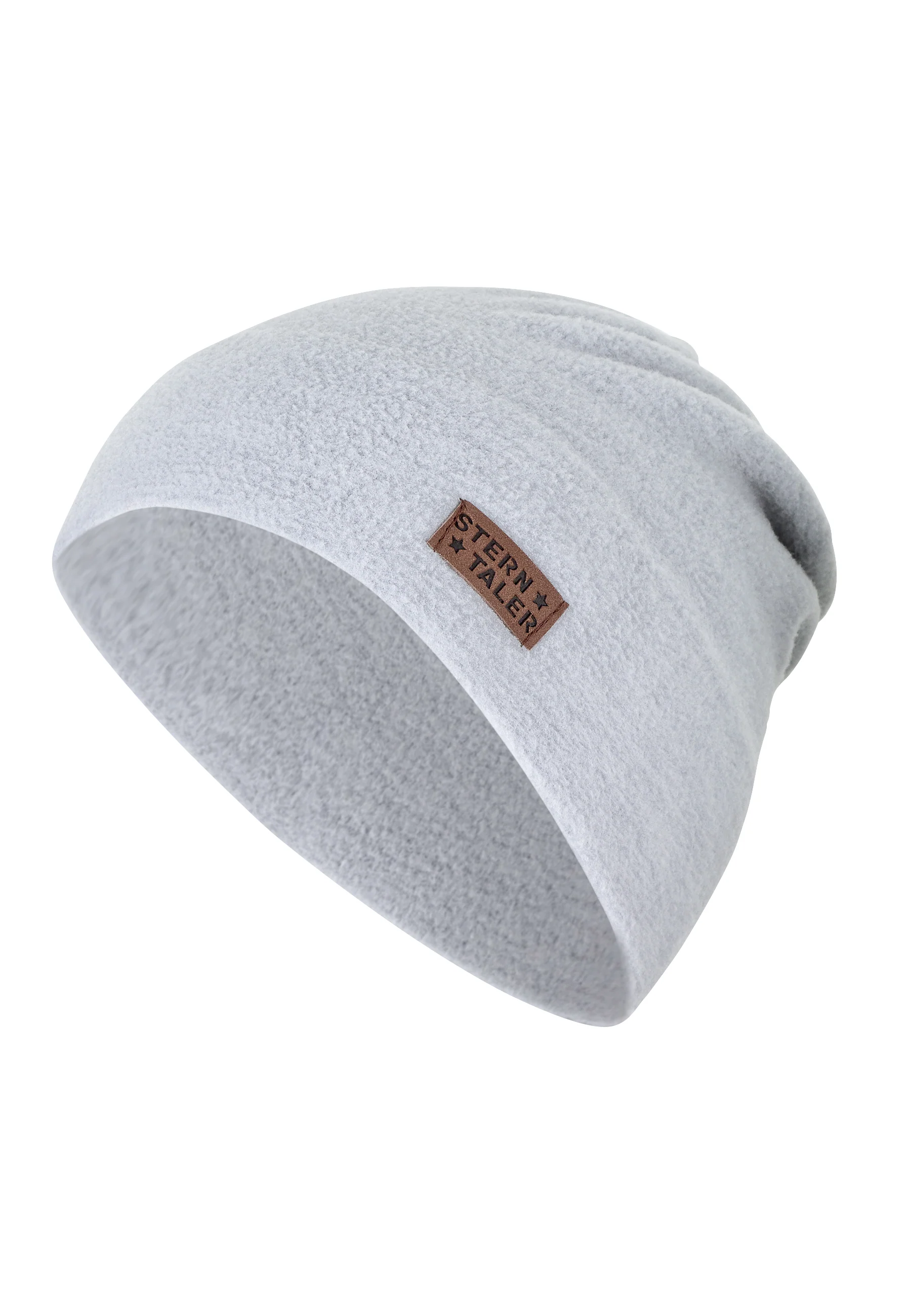 Slouch-Beanie aus Microfleece melange (recycelt)