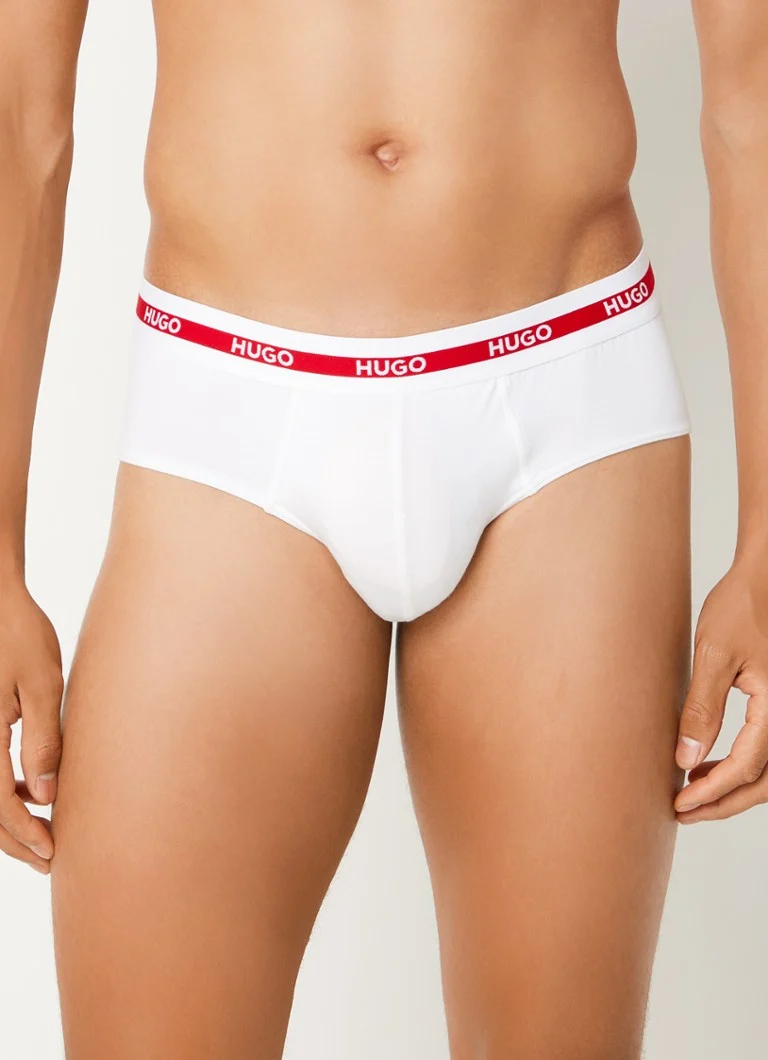 Slips HUGO BOSS avec bande logotée, lot de 3
