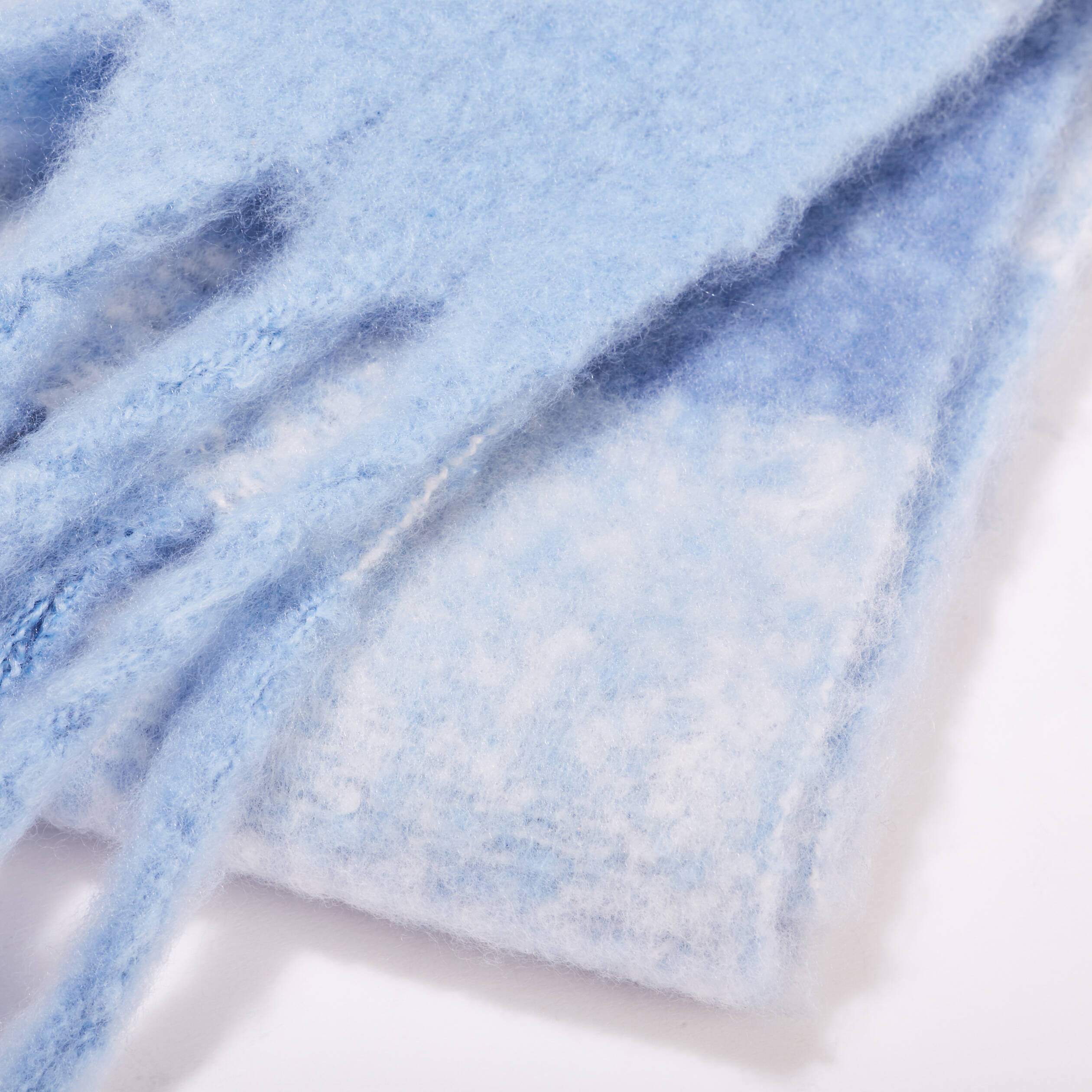 Écharpe avec franges bleu pastel femme | Cache Cache