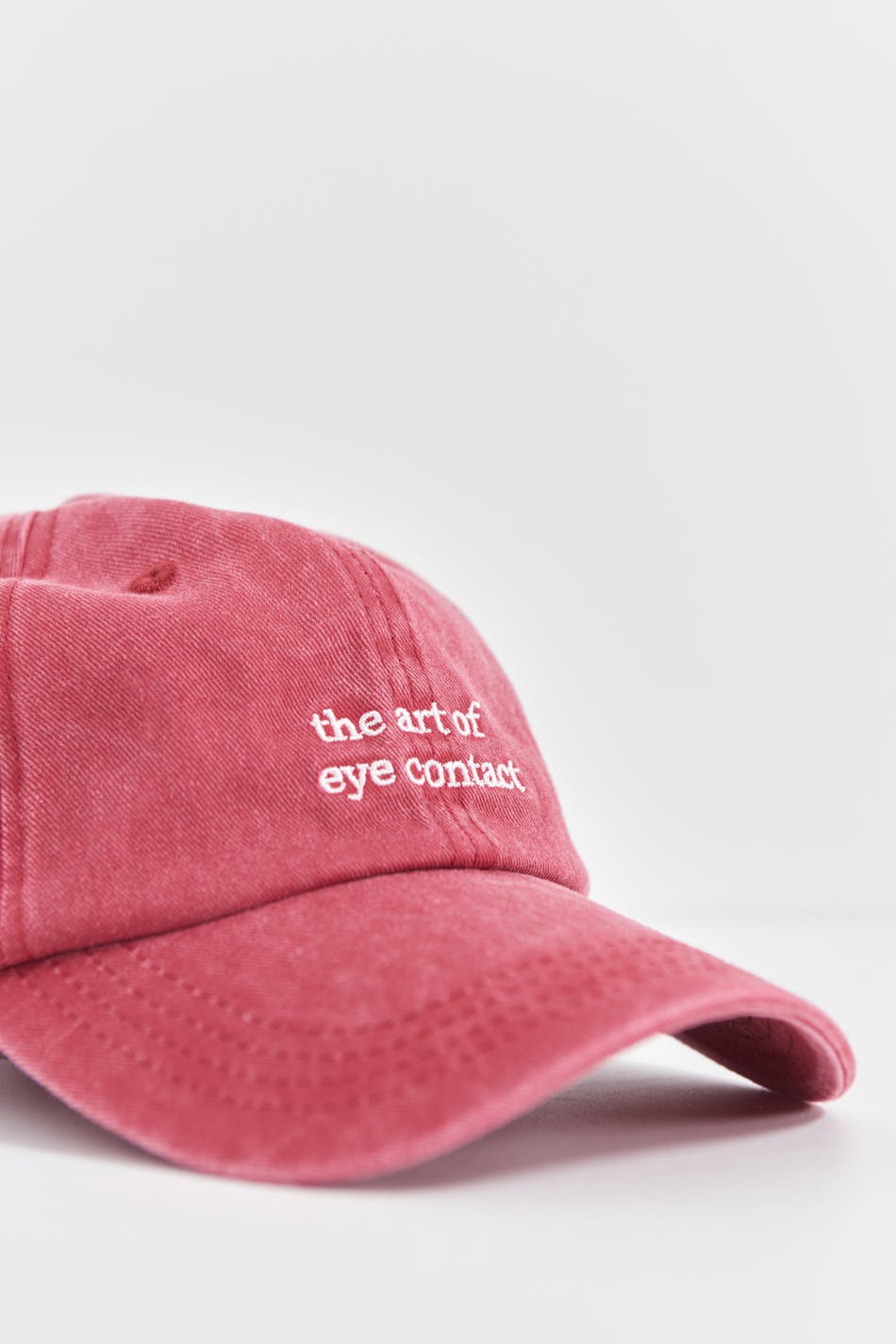 Washed cotton cap