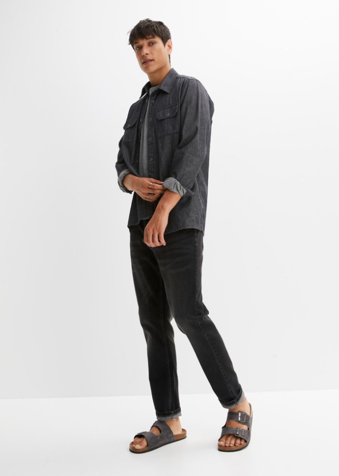Regular Fit Stretch-Jeans, Tapered