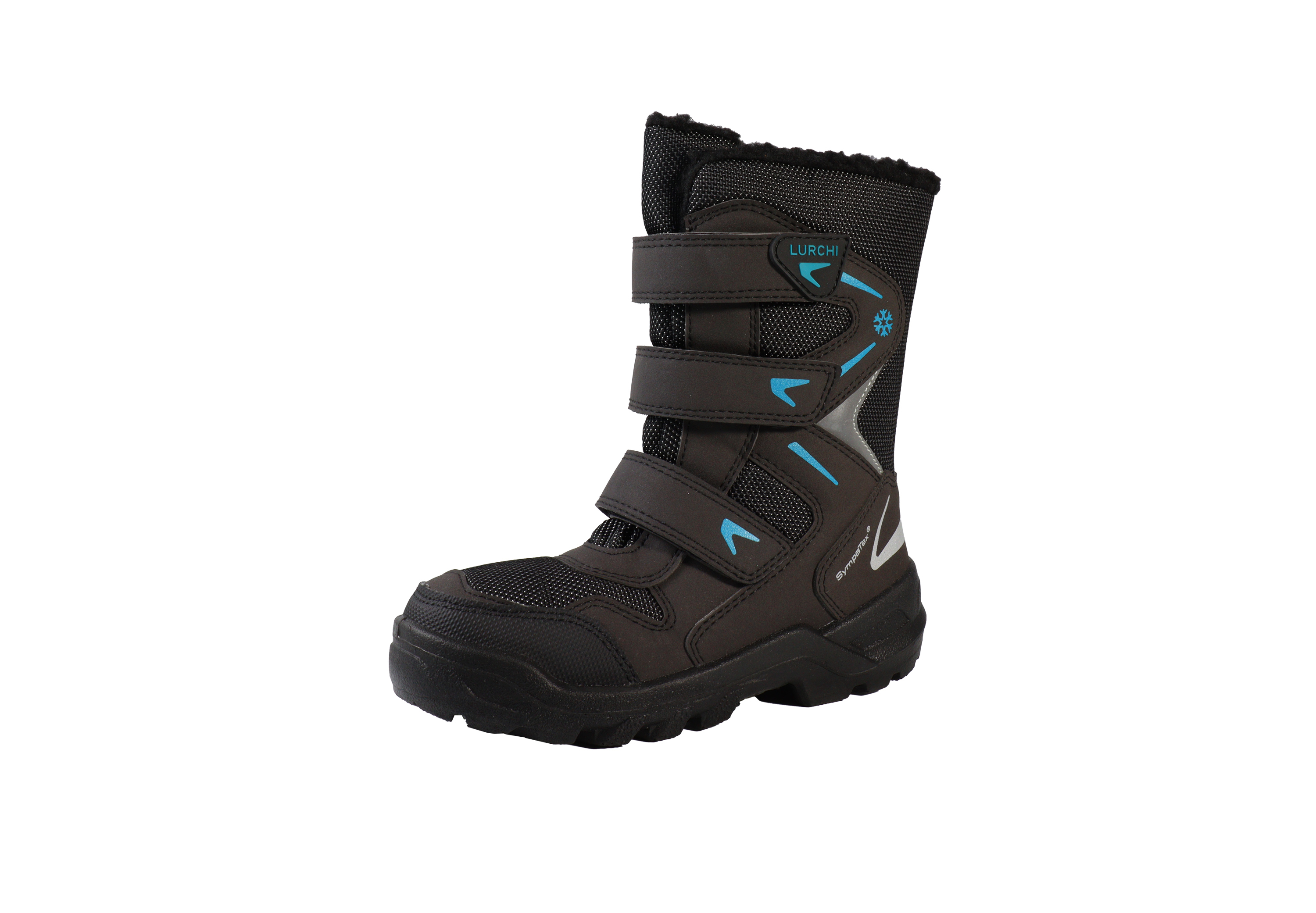 Lurchi Schneestiefel Kristo-SYMPATEX - black-turquoise