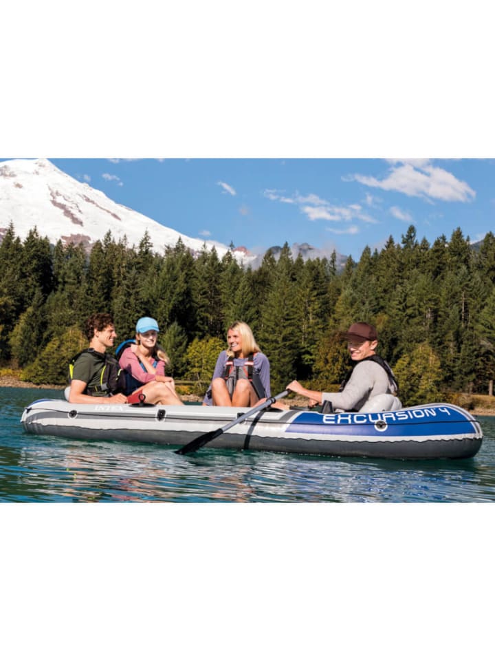 Intex Schlauchboot Excursion 4 mit Paddel und Pumpe 315x165x43cm in mehrfarbig günstig kaufen onesize