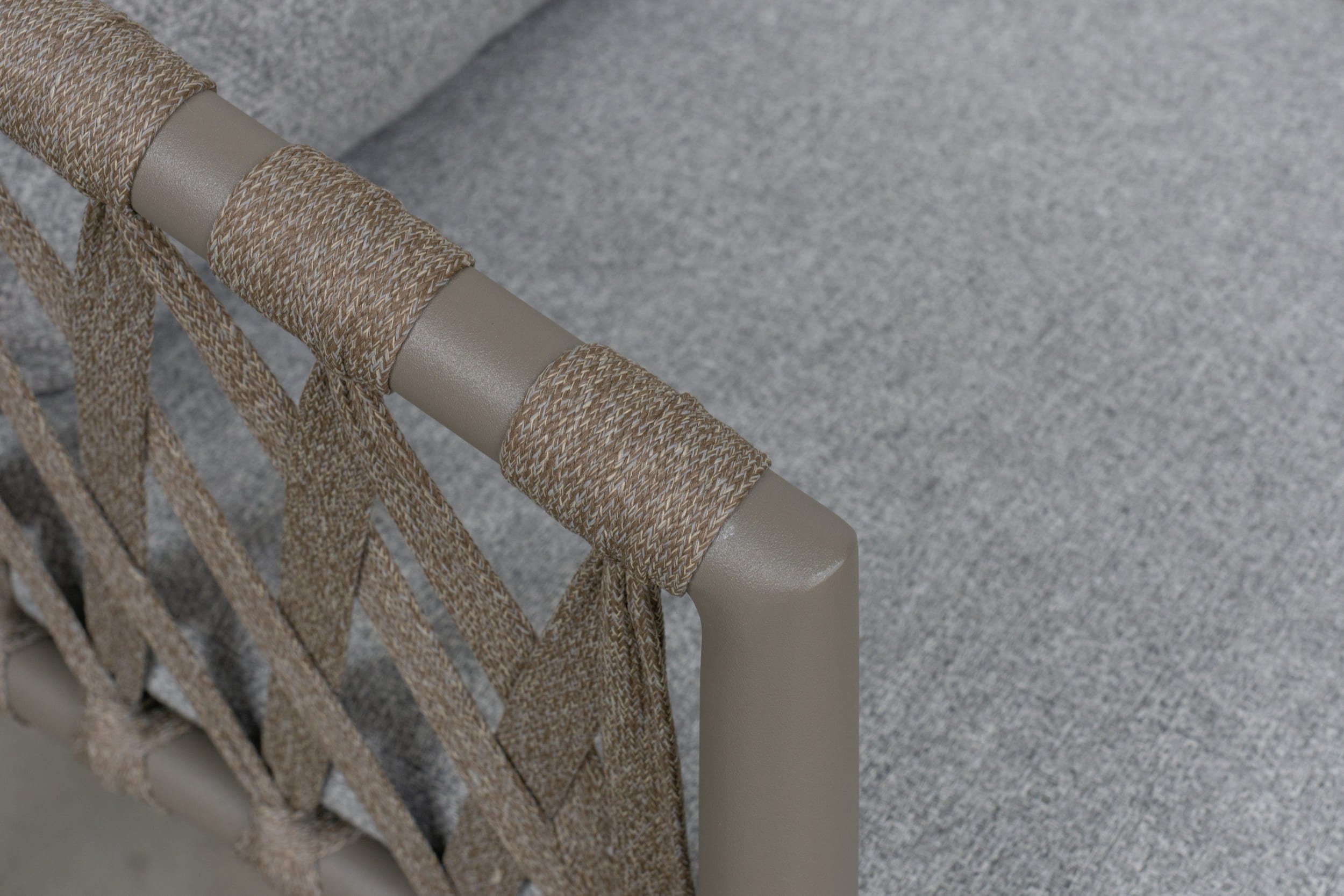 LC Garden Stapelstuhl LC Garden Sunrepo Armlehnstuhl Stapelstuhl Rope taupe Gartenstuhl