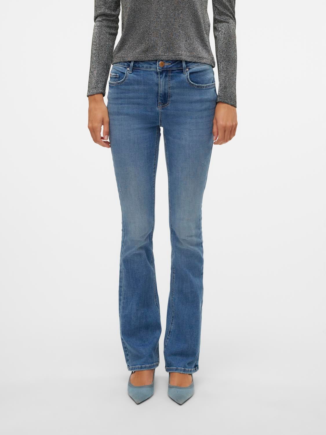 VMFLASH Mid Rise Ausgestellt Jeans